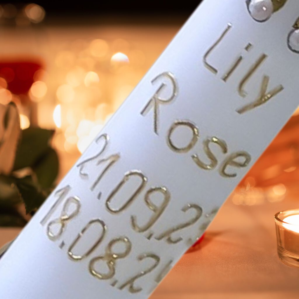 Hochzeitstagskerze Diamantene Hochzeit