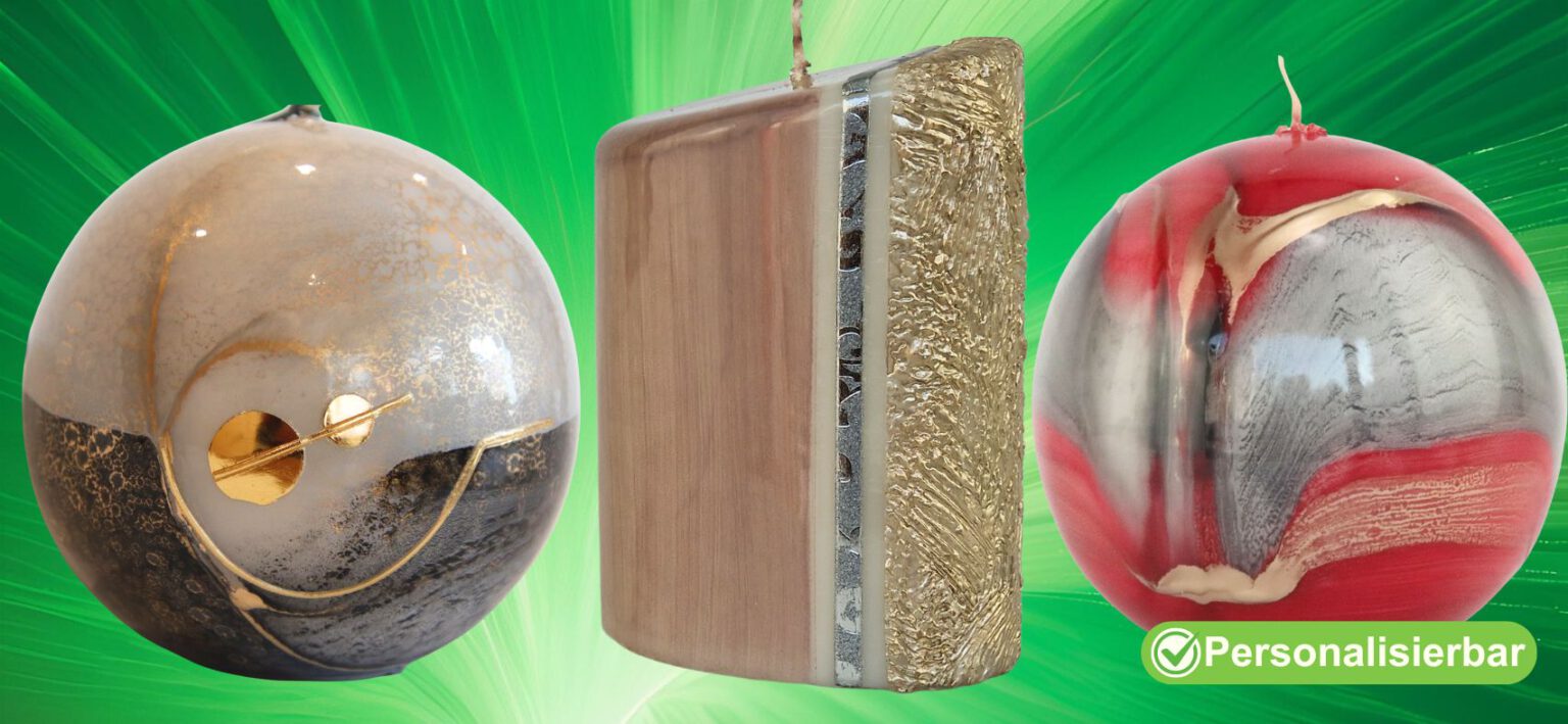 Meisterwerke des Lichts Handveredelte Designkerzen fuer aesthetische Akzente