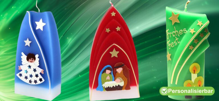 Weihnachtliche Formkerzen