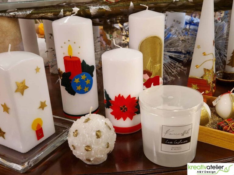 Der wohl größte Weihnachtsmarkt für handverzierte Kerzen in Lüdinghausen im Münsterland Weihnachtsmarkt fuer handgefertigte Weihnachtskerzen in Luedinghausen