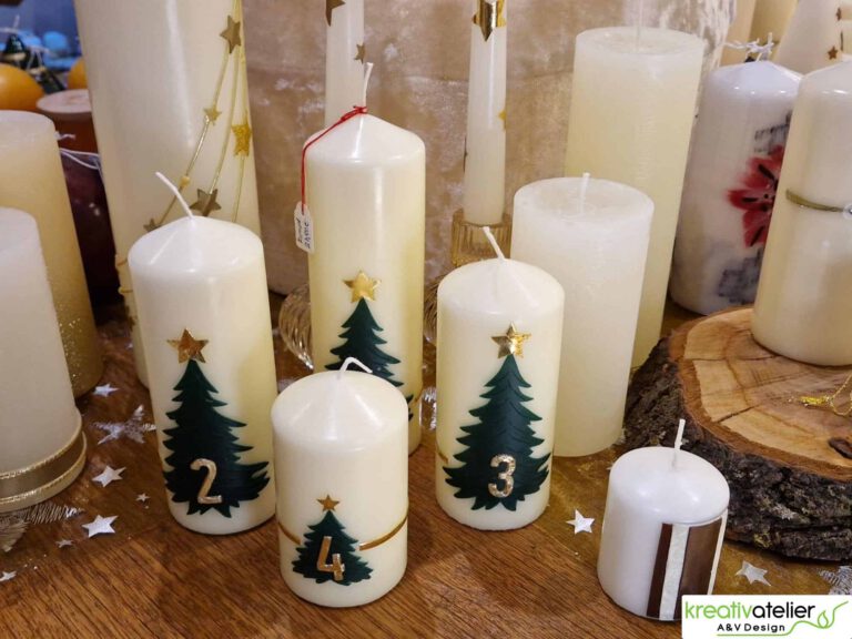 Der wohl größte Weihnachtsmarkt für handverzierte Kerzen in Lüdinghausen im Münsterland Weihnachtsmarkt fuer handgefertigte Weihnachtskerzen in Luedinghausen