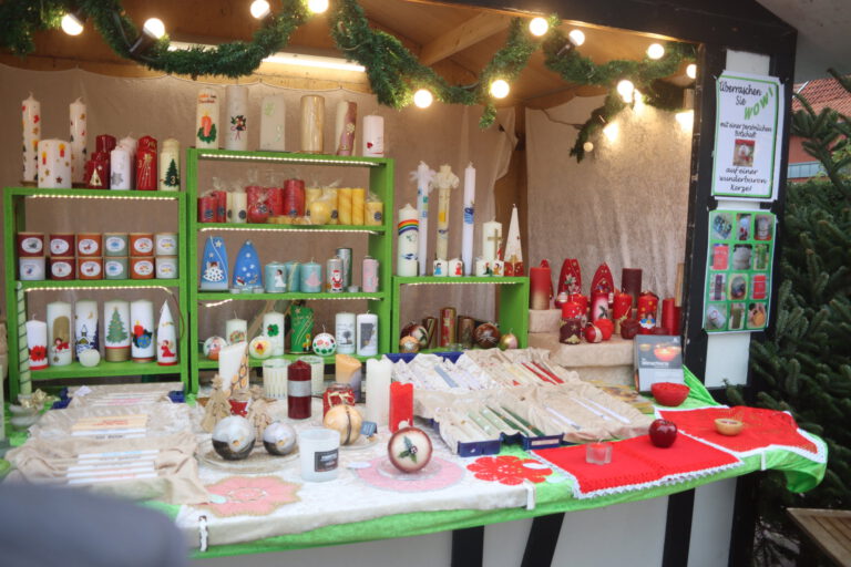 Weihnachtsmarkt in Lüdinghausen Seppenrade Innenansicht meines Standes