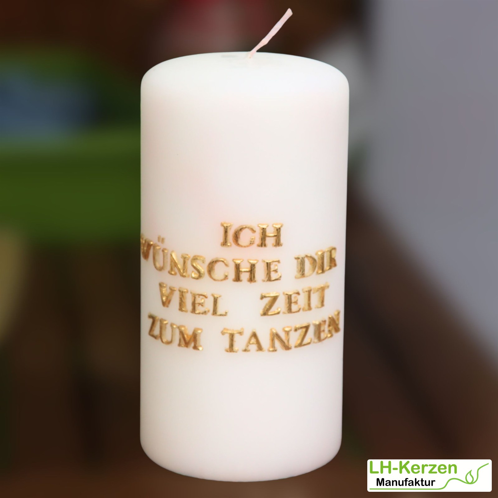 Beschriftete Kerze