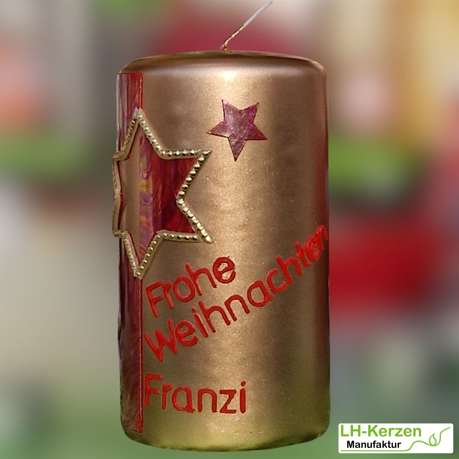 Beschriftete Kerze