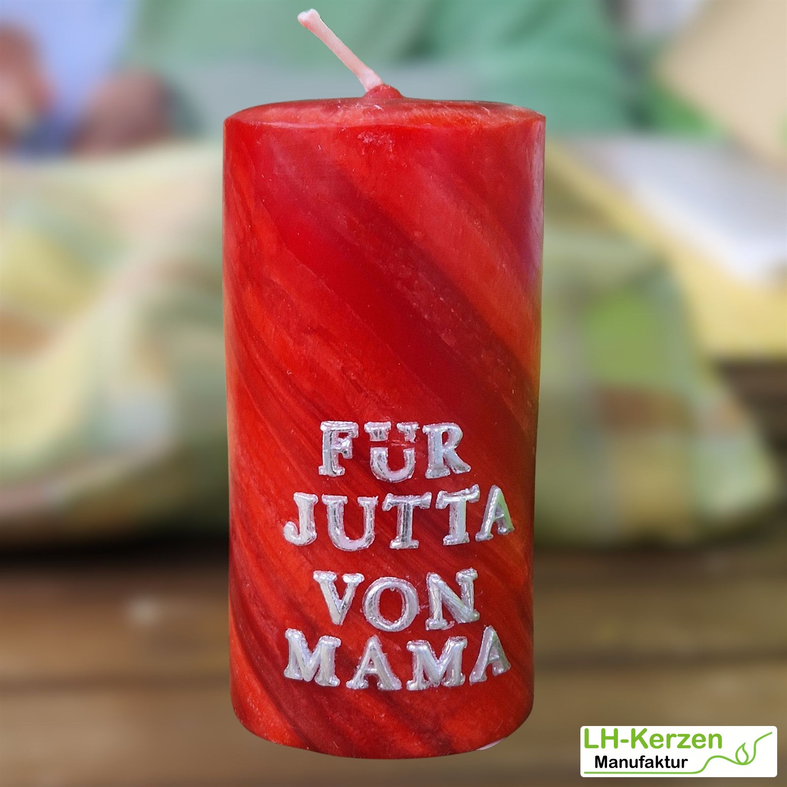 Beschriftete Kerze