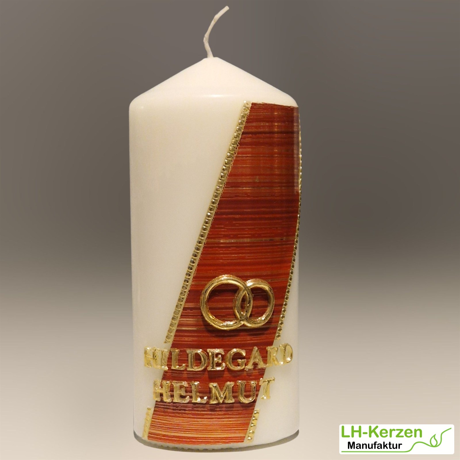Beschriftete Kerze