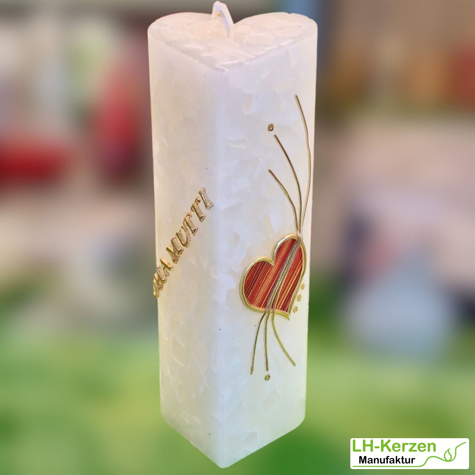 Beschriftete Kerze