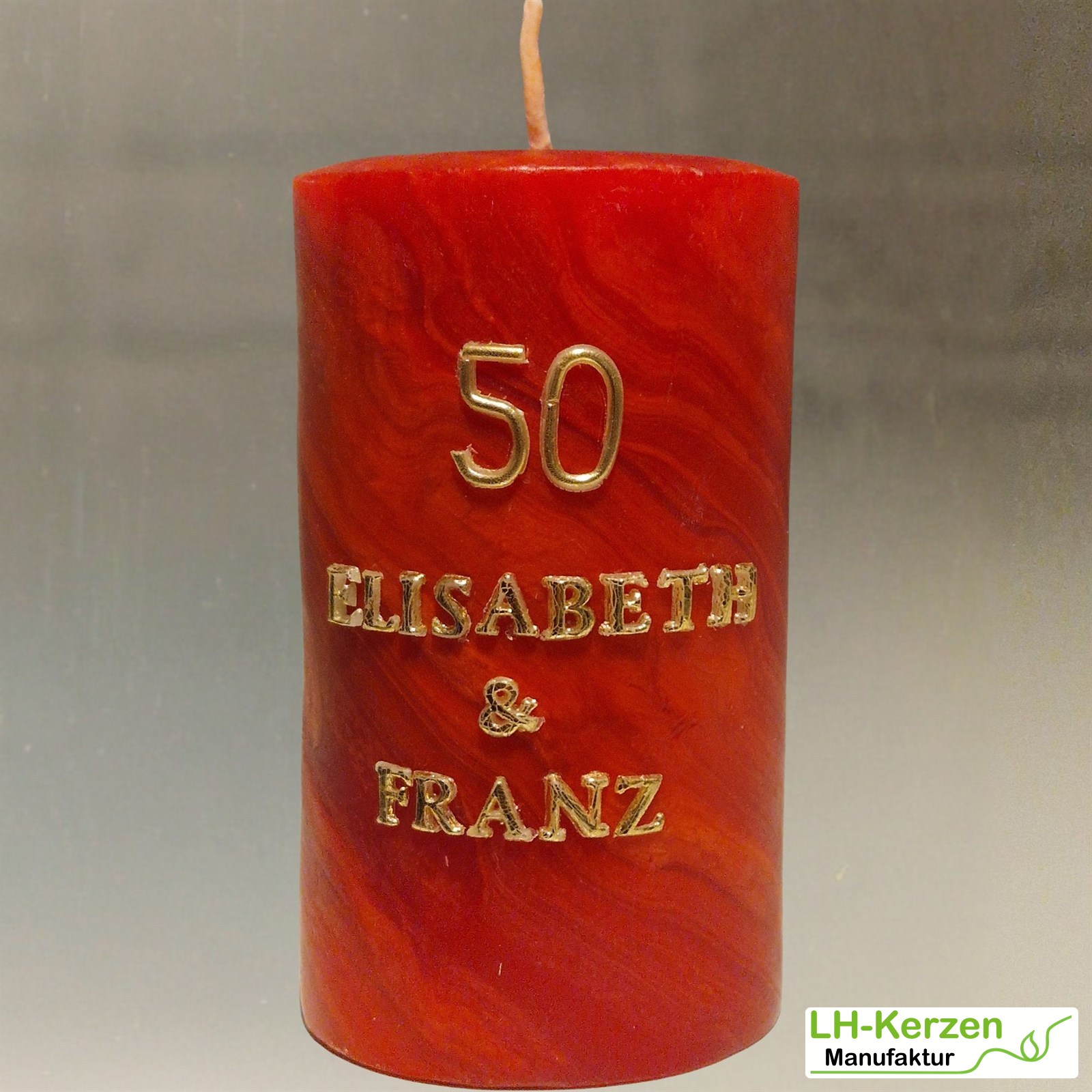 Beschriftete Kerze
