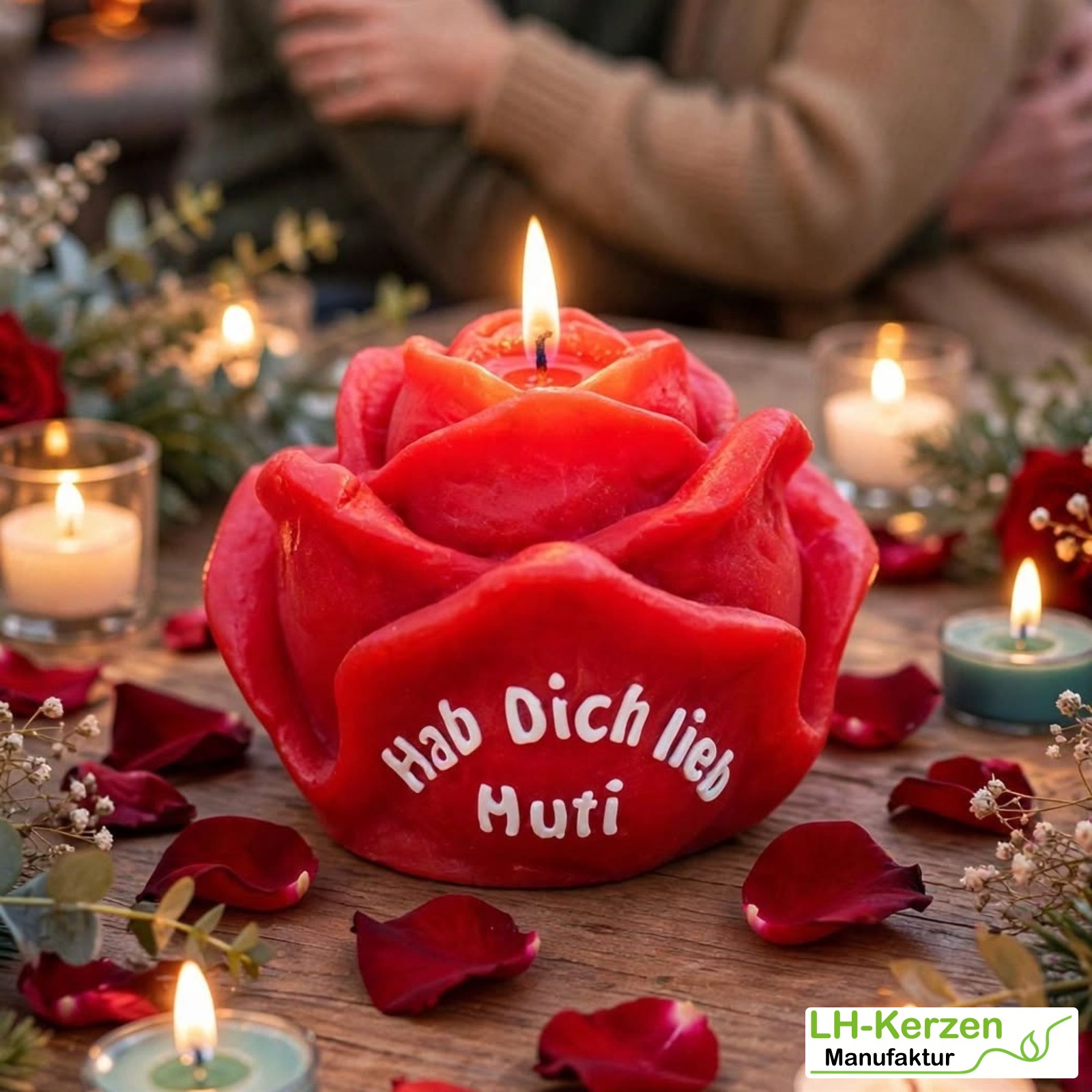 Beschriftete Kerze