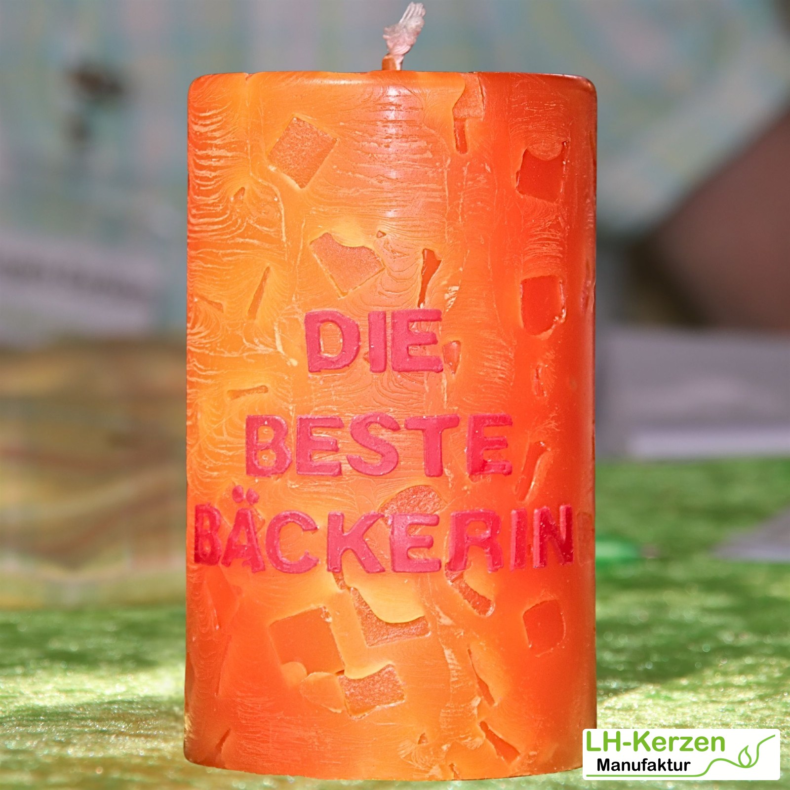 Beschriftete Kerze