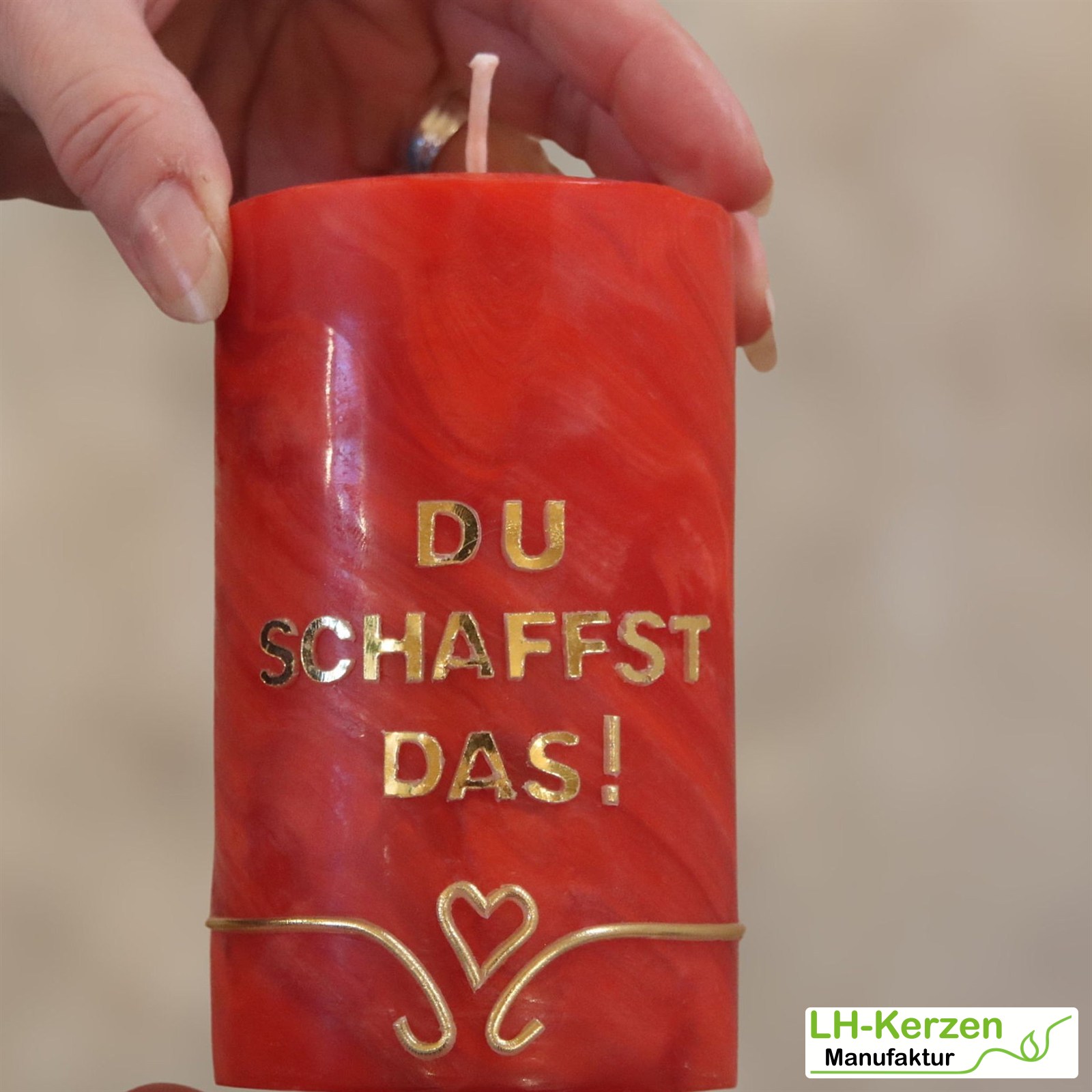 Beschriftete Kerze