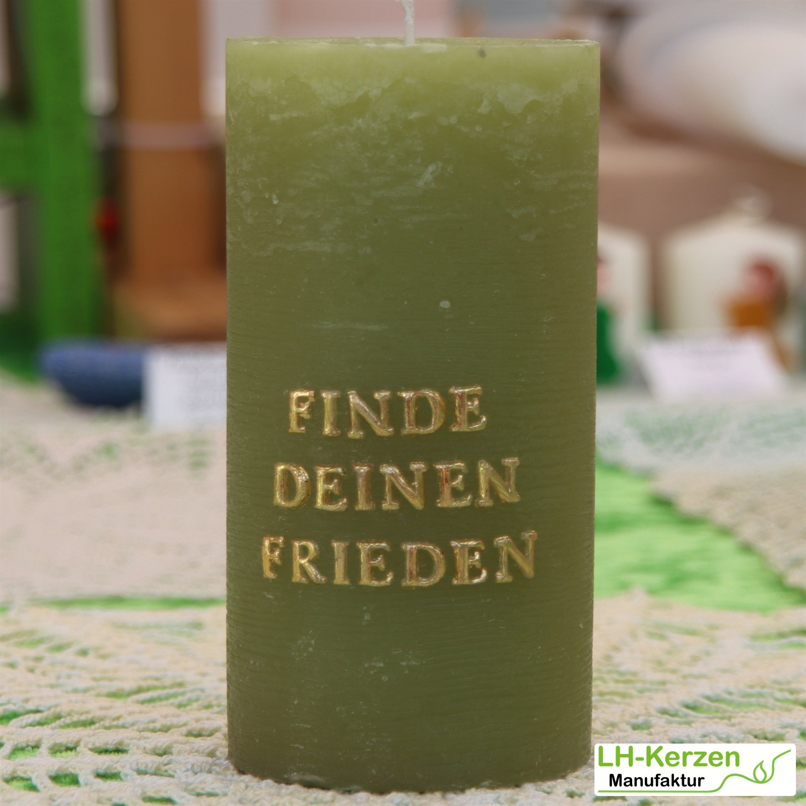 Beschriftete Kerze